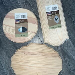 Wooden Craft Plaques Set of 3 Art Minds